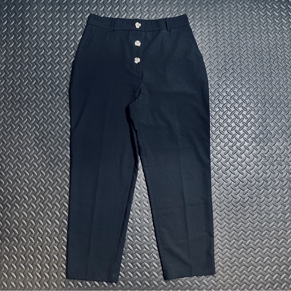 Zara women’s high waisted black trousers